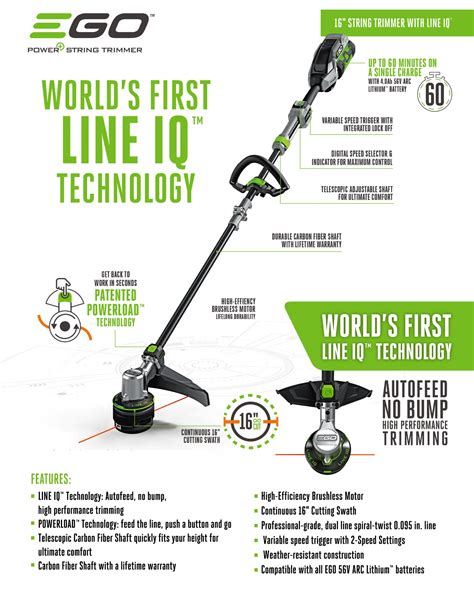 Ego String Trimmer Length