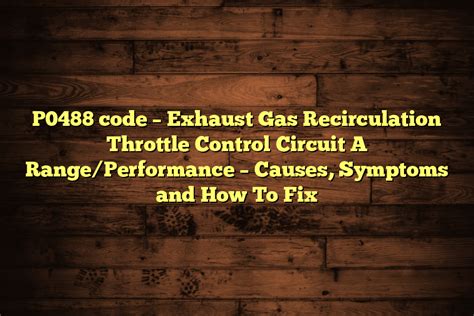Egr Performance Code