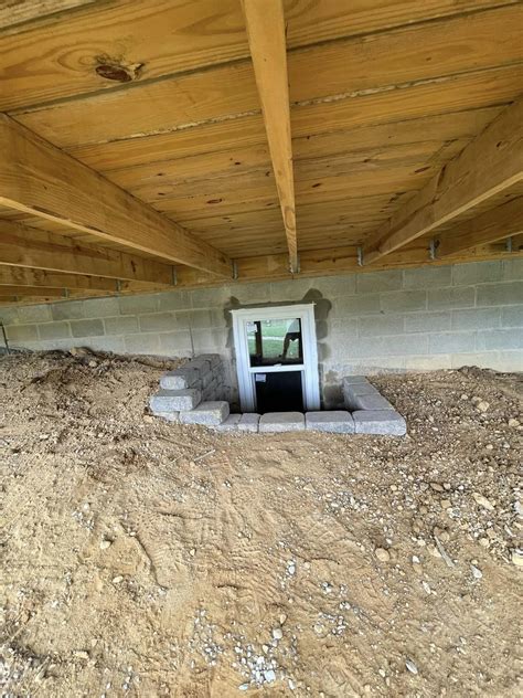 Egress Window Under Deck