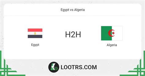 egypt vs algeria h2h