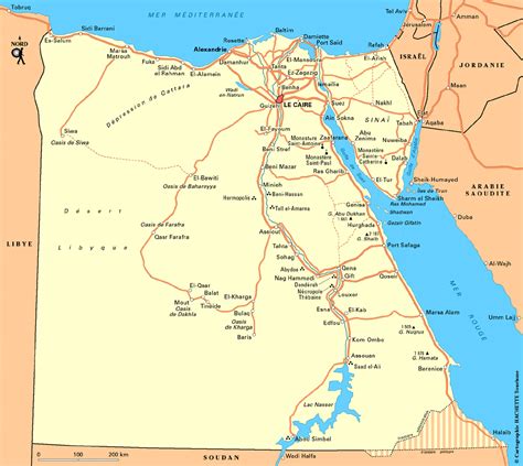 Carte de l'Egypte illustration stock. Illustration du état 32668923