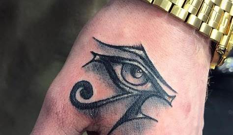 Eye of Horus Hand Tattoo by Tibor. Limited availability at