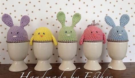 Gratis breipatroon grappige eierwarmers voor Pasen te maken door kinderen