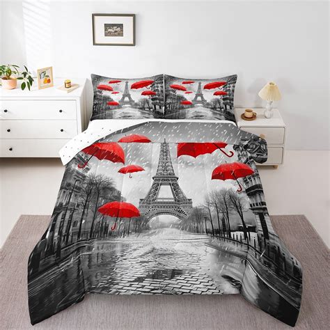 Eiffel Tower Bedding Set King Size