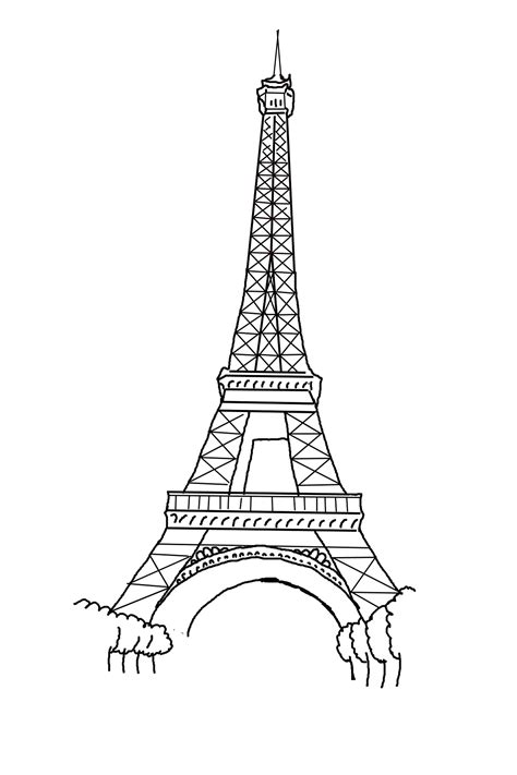 Eiffel Tower Coloring Pages: A Fun Way To Explore Parisian Landmarks