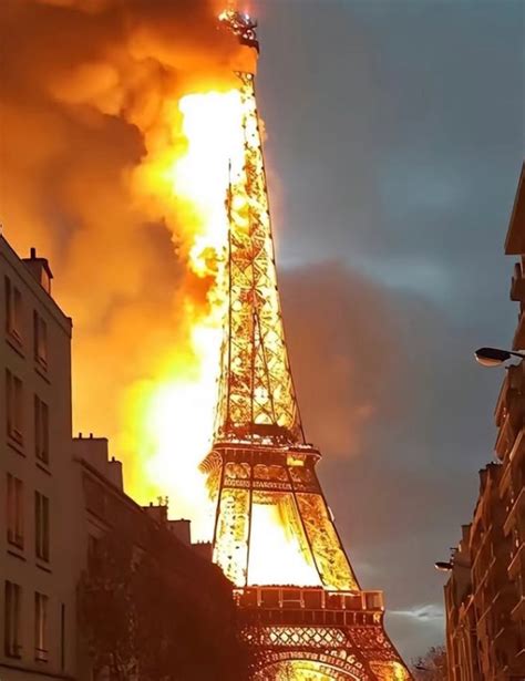 Eiffel Tower Fire Damage