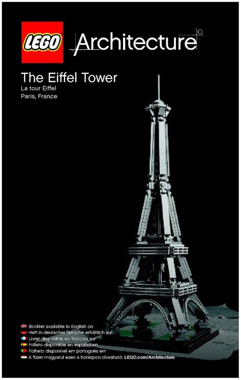 Eiffel tower lego set instructions