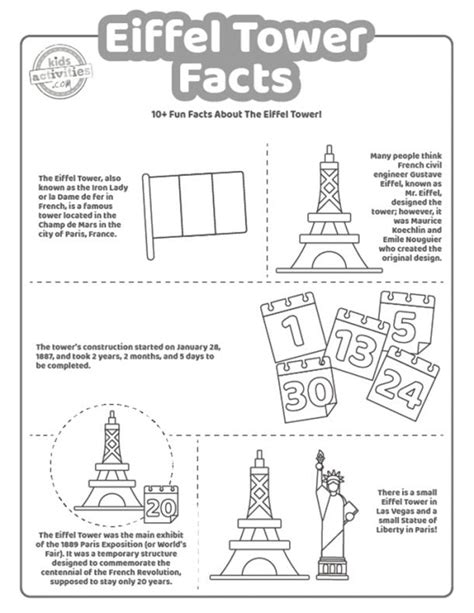 Eiffel Tower Math Worksheet