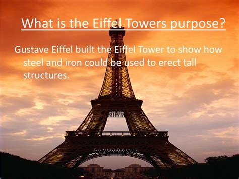eiffel tower original function