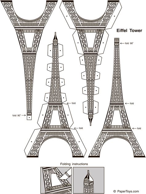 Eiffel Tower Printable Template