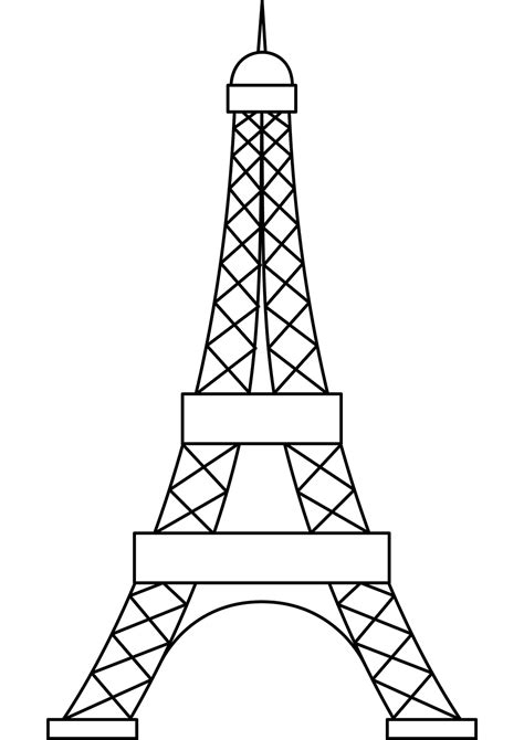 Eiffel Tower Template Toothpick Eiffel Tower Template Printable