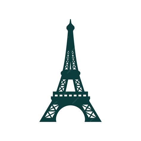 eiffel tower vector graphic