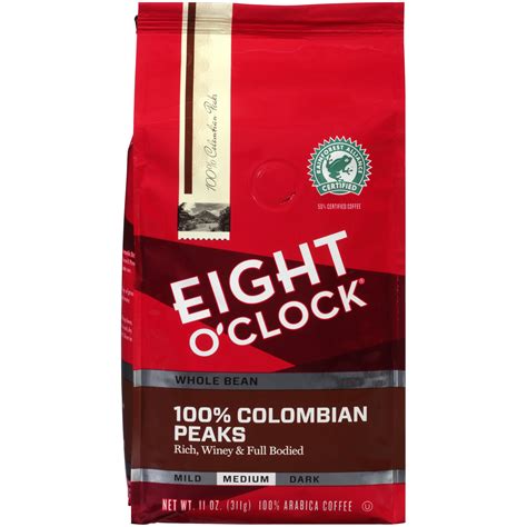 eight o'clock whole bean colombian coffee