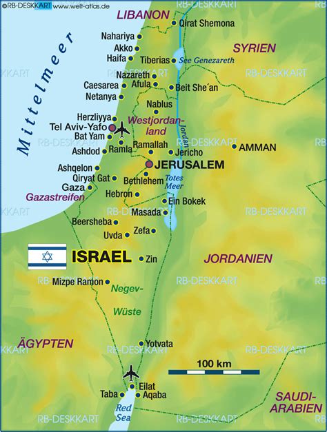 Eilat area map