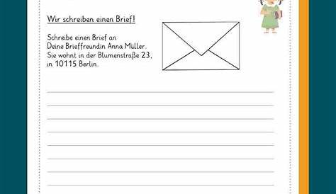 Briefe Schreiben Grundschule Arbeitsblätter Kostenlos - Anika Brinn