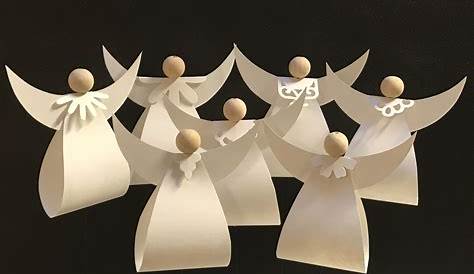 Engel aus Papier / Angel made of paper / DIY | Kids christmas ornaments
