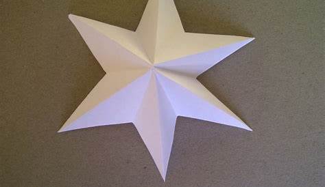 Basteln: Origami Stern aus Transparentpapier selber machen