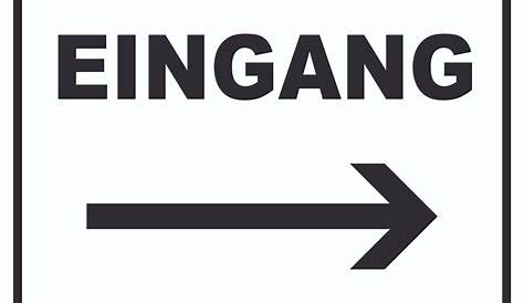 Emaille Schild, Türschild "Eingang"