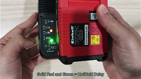 Einhell Battery Charger Lights Flashing