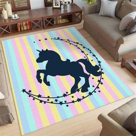 Süße Einhorn Teppich süße Einhorn Teppich Einhorn Bereich Etsy