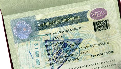 einreise indonesien visa on arrival
