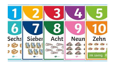 German Numbers Song ♫ Zahlenlied ♫ Zahlen Lernen ♫ Zählen von 1 bis 10