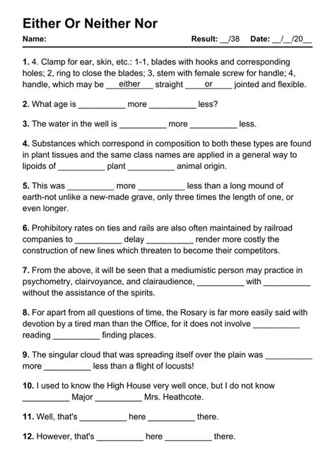 either or neither nor both and not only but also exercises pdf