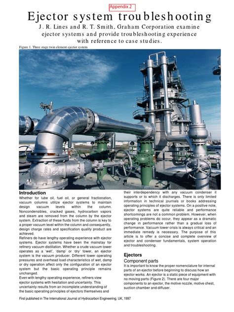 Ejector Troubleshooting