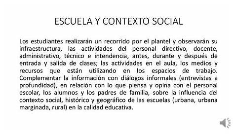 Ejemplo De Contexto Social De Una Escuela – Nuevo Ejemplo
