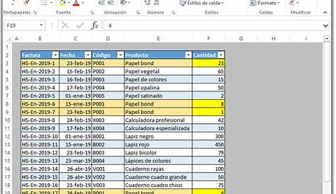 Cómo hacer un inventario en Excel paso a paso