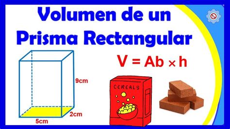 Volumen de un prisma recto de base rectangular fórmula y ejemplo