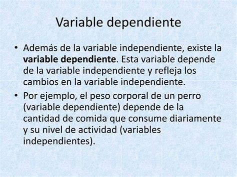 ejemplo de variable dependiente en tesis