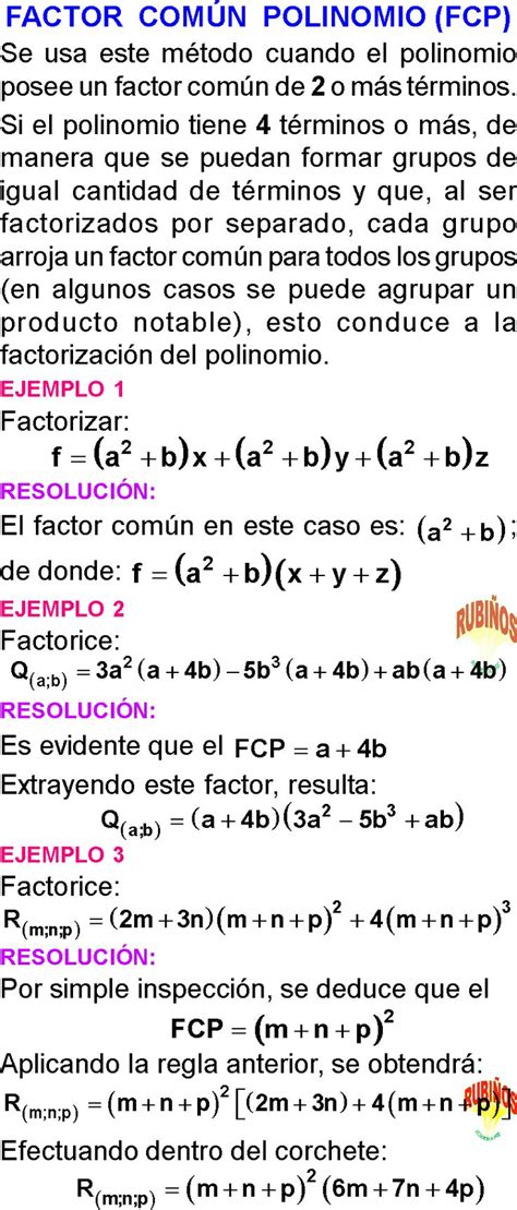 Factor Común Paso a Paso Mates Fáciles