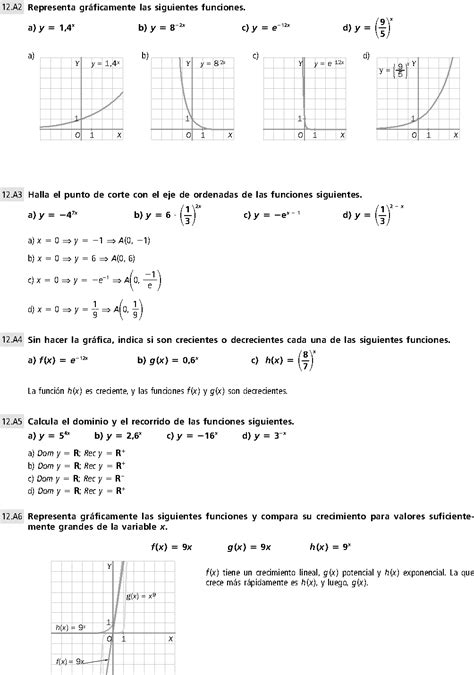 FUNCIONES EXPONENCIALES EJERCICIOS RESUELTOS DE SECUNDARIAMATEMATICA 4