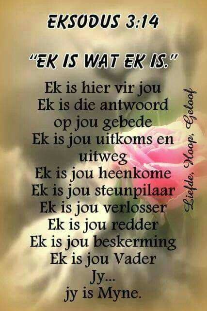 ek is wat ek is