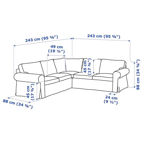 Famous Ektorp Corner Sofa Dimensions With Low Budget