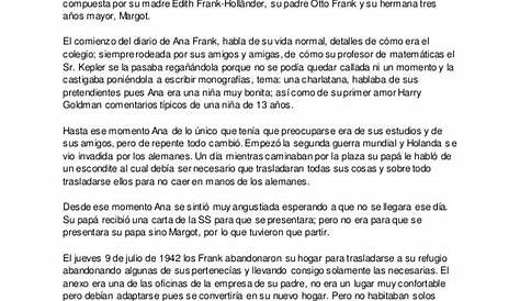 El Diario De Ana Frank Resumen Corto Del Libro - Leer un Libro