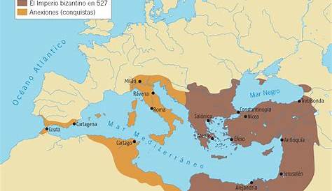 HISTOGEOMAPAS: EL IMPERIO BIZANTINO CON JUSTINIANO (527-565)