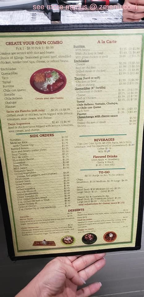 el cabrito dexter mo menu