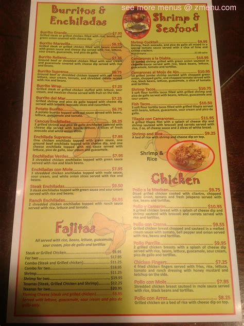 el cerrito mexican menu