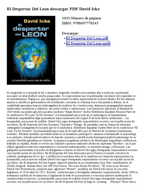 Awasome El Despertar Del Leon Updated