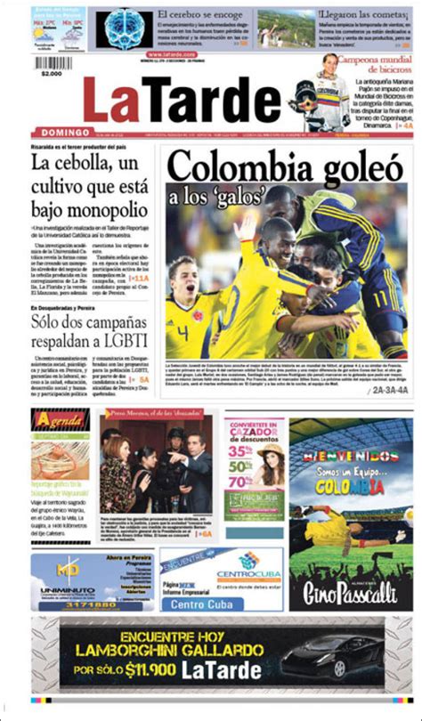 el diario la tarde de pereira colombia