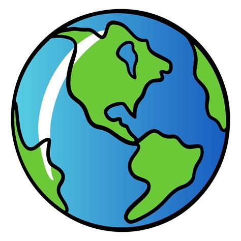 el planeta tierra en dibujo