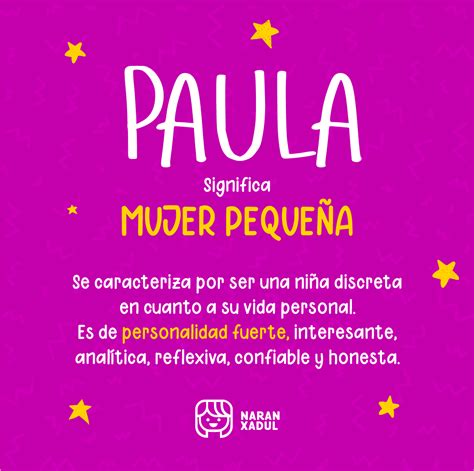 el significado de paula