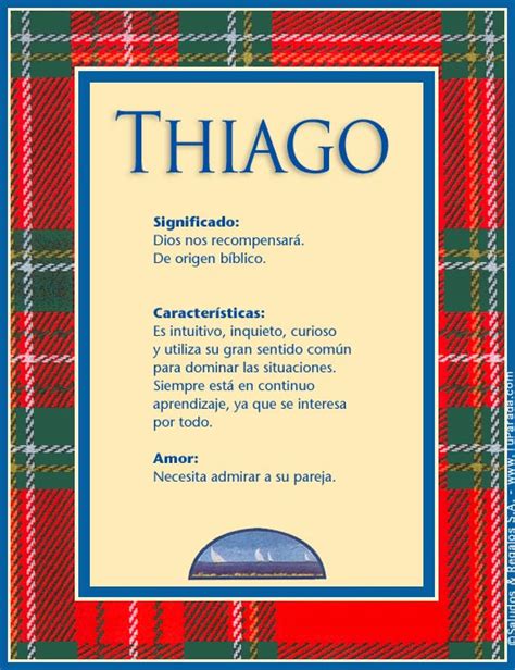 el significado del nombre thiago