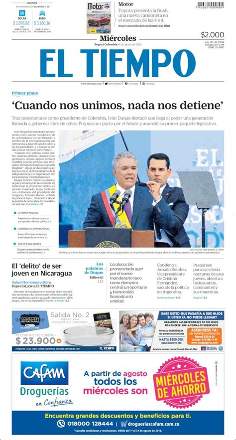 el tiempo noticias de colombia