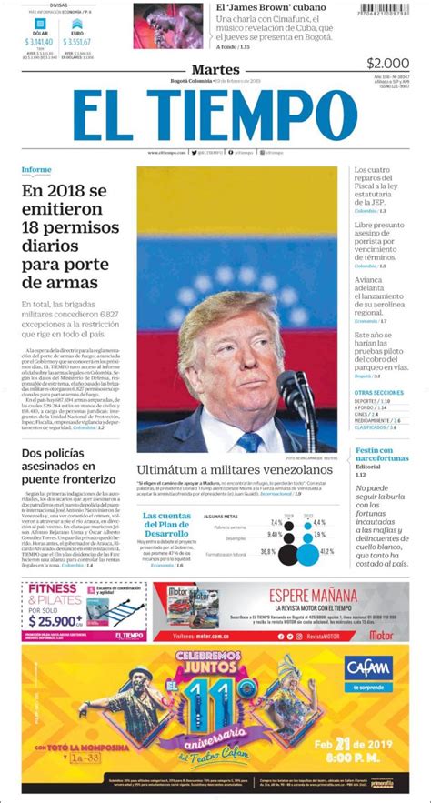 el tiempo noticias de colombia en espanol