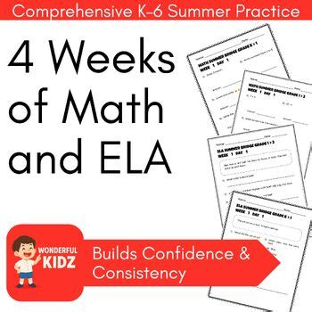 Ela Math Study K Worksheets