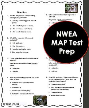 Ela Nwea Practice Test Printable