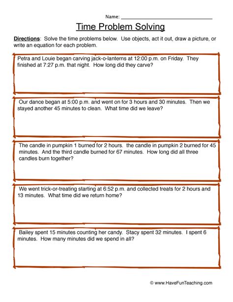 elapsed time problem solving worksheets printable template